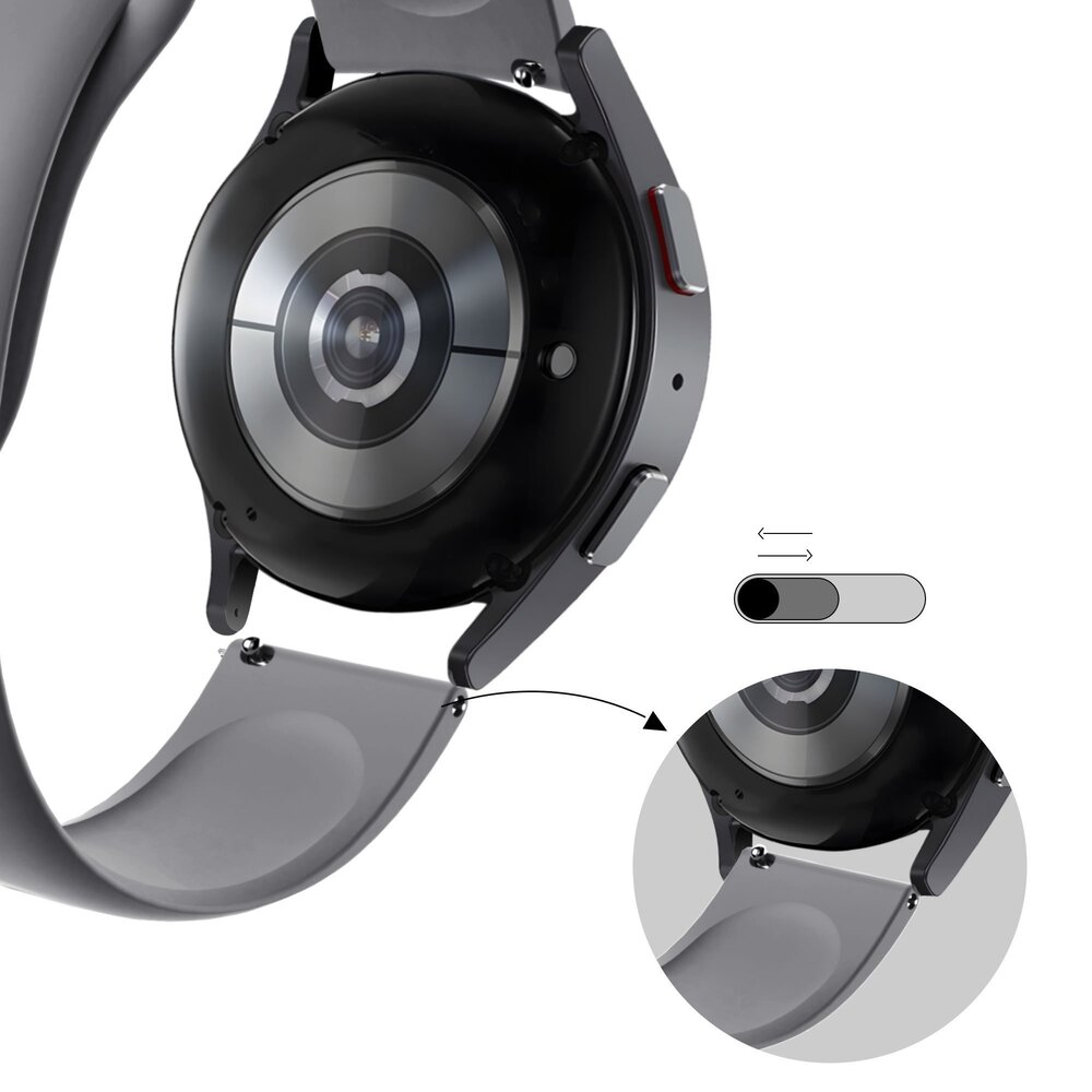 Bandz Bandz Bracelet sport 'Deluxe' Amazfit GTR Mini (gris)