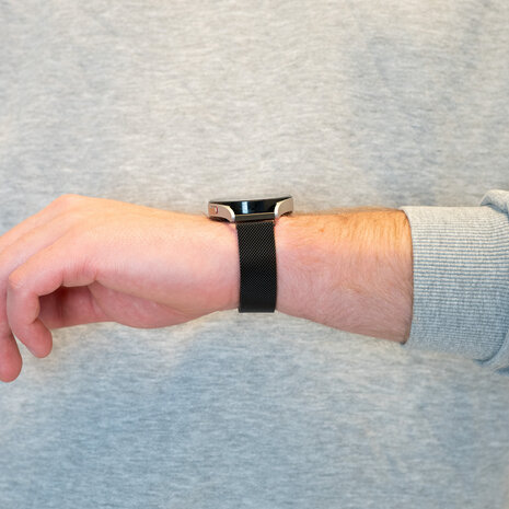 Bandz Bandz Bracelet Milanais loop Amazfit Bip 3 (Pro) (noir)