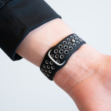 Bandz Bandz Bracelet sport 'Deluxe' Amazfit Bip 3 (Pro) (noir/gris)