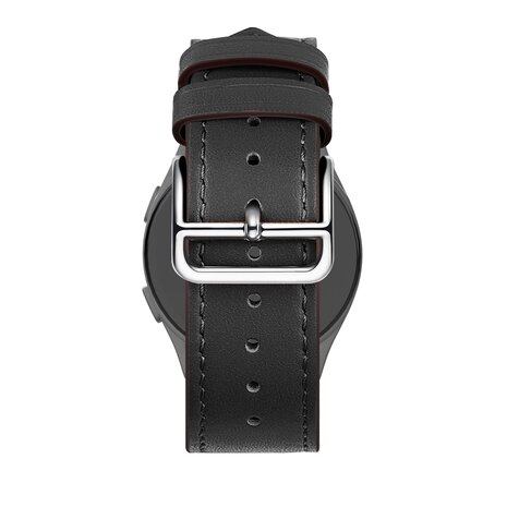 Bandz Bandz Bracelet cuir 'Deluxe' Amazfit Bip U (Pro) (noir)