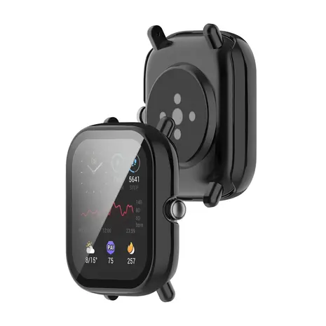 Strap-it Strap-it Coque rigide avec verre Amazfit Bip U (Pro) (noir)