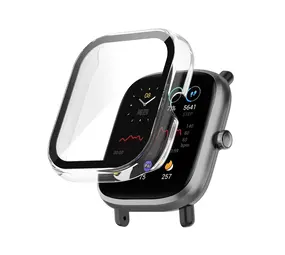 Strap-it Coque rigide avec verre Amazfit Bip U (Pro) (transparent)