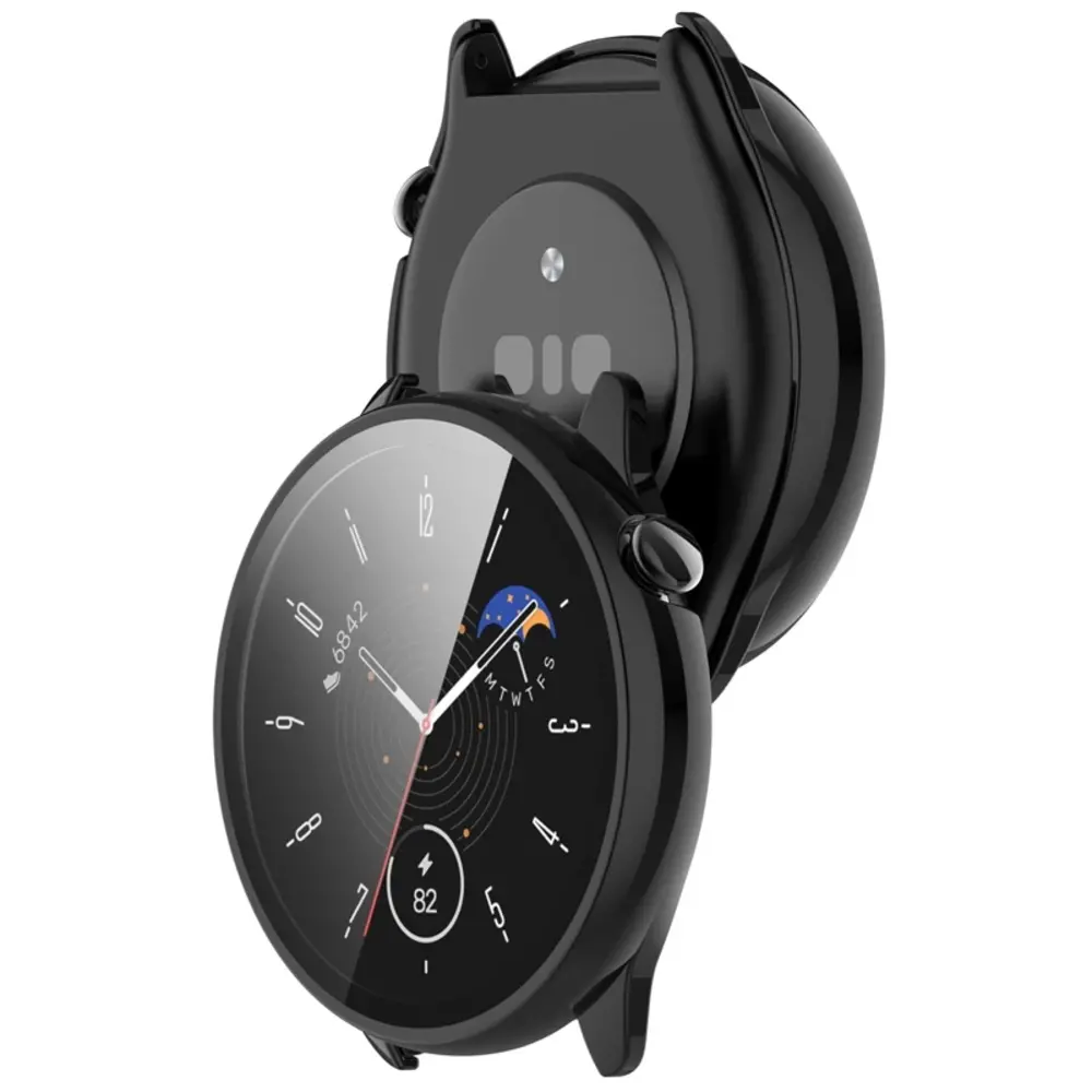 Strap-it Strap-it Coque rigide avec verre Amazfit GTR Mini (noir)