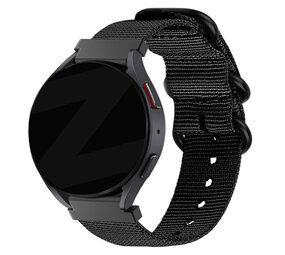 Bandz Bandz Bracelet nylon avec boucle Amazfit Active (noir)