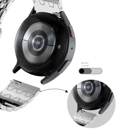 Bandz Bandz Bracelet acier 'Dragón' Amazfit Active (argent)