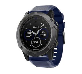 Strap-it Bracelet silicone Garmin Epix Pro (Gen 2) 51mm (bleu foncé)