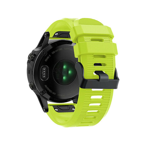 Strap-it Strap-it Bracelet silicone Garmin Epix Pro (Gen 2) 51mm (vert clair)