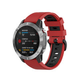 Strap-it Bracelet sport a boucle Garmin Epix Pro (Gen 2) 51mm (rouge/noir)