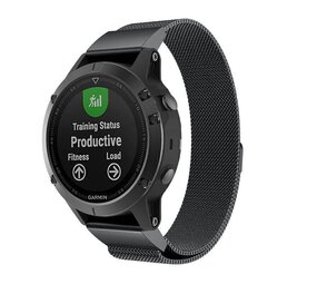 Strap-it Bracelet milanais Garmin Epix Pro (Gen 2) 51mm (noir)