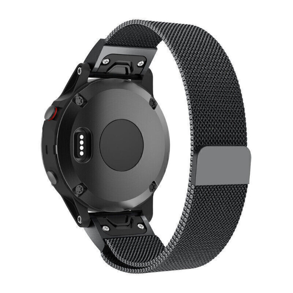Strap-it Strap-it Bracelet milanais Garmin Epix Pro (Gen 2) 51mm (noir)