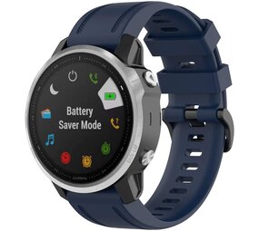 Strap-it Bracelet silicone Garmin Epix Pro (Gen 2) 42mm (bleu foncé)