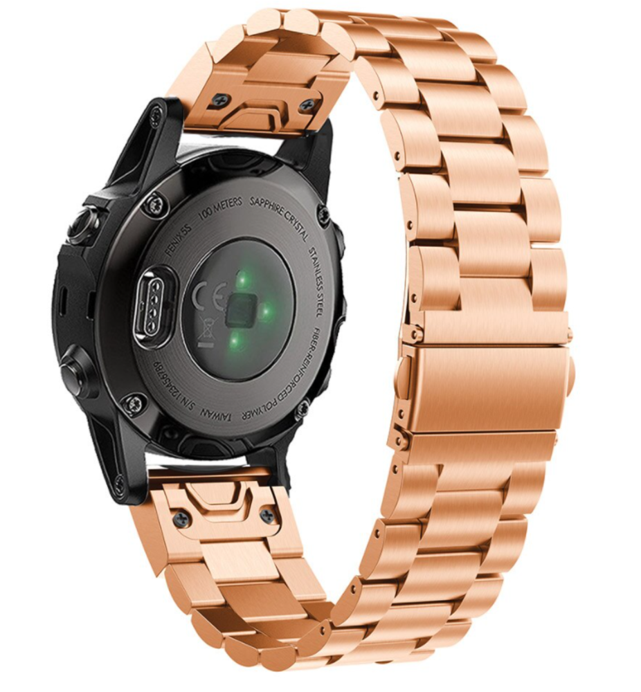 Strap-it Strap-it Bracelet acier Garmin Epix Pro (Gen 2) 42mm (or rose) Strap-it Strap-it Bracelet acier Garmin Epix Pro (Gen 2) 42mm (or rose)