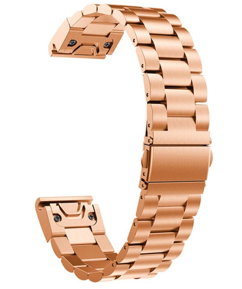 Strap-it Strap-it Bracelet acier Garmin Epix Pro (Gen 2) 42mm (or rose) Strap-it Strap-it Bracelet acier Garmin Epix Pro (Gen 2) 42mm (or rose)