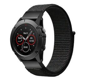 Strap-it Bracelet nylon Garmin Epix Pro (Gen 2) 42mm (noir)