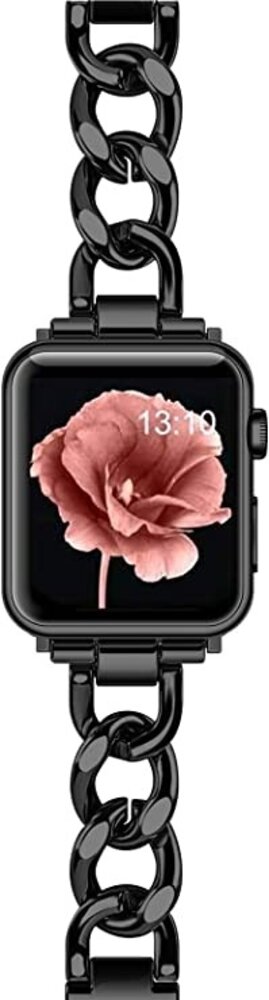 Strap-it Strap-it Bracelet chaîne acier Apple Watch (noir)