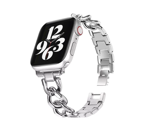 Strap-it Bracelet chaîne acier Apple Watch (argent)