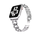 Strap-it Bracelet chaîne acier Apple Watch (argent)