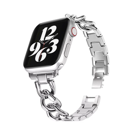 Strap-it Strap-it Bracelet chaîne acier Apple Watch (argent)