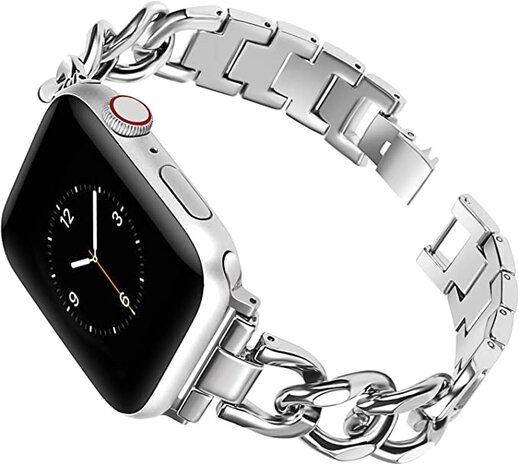 Strap-it Strap-it Bracelet chaîne acier Apple Watch (argent)