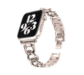 Strap-it Bracelet chaîne acier Apple Watch (lumiére stellaire)