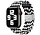 Strap-it Bracelet tressé Apple Watch (noir/blanc)