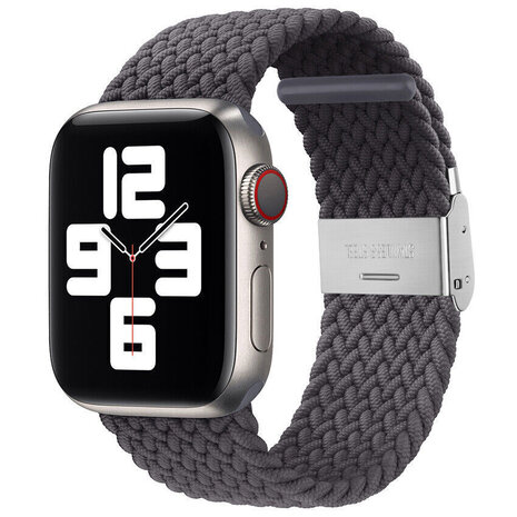 Strap-it Strap-it Bracelet tressé Apple Watch (gris sidéral)