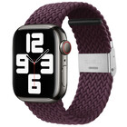 Strap-it Strap-it Bracelet tressé Apple Watch (cerise noire)