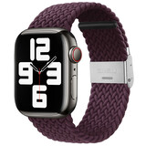 Strap-it Bracelet tressé Apple Watch (cerise noire)