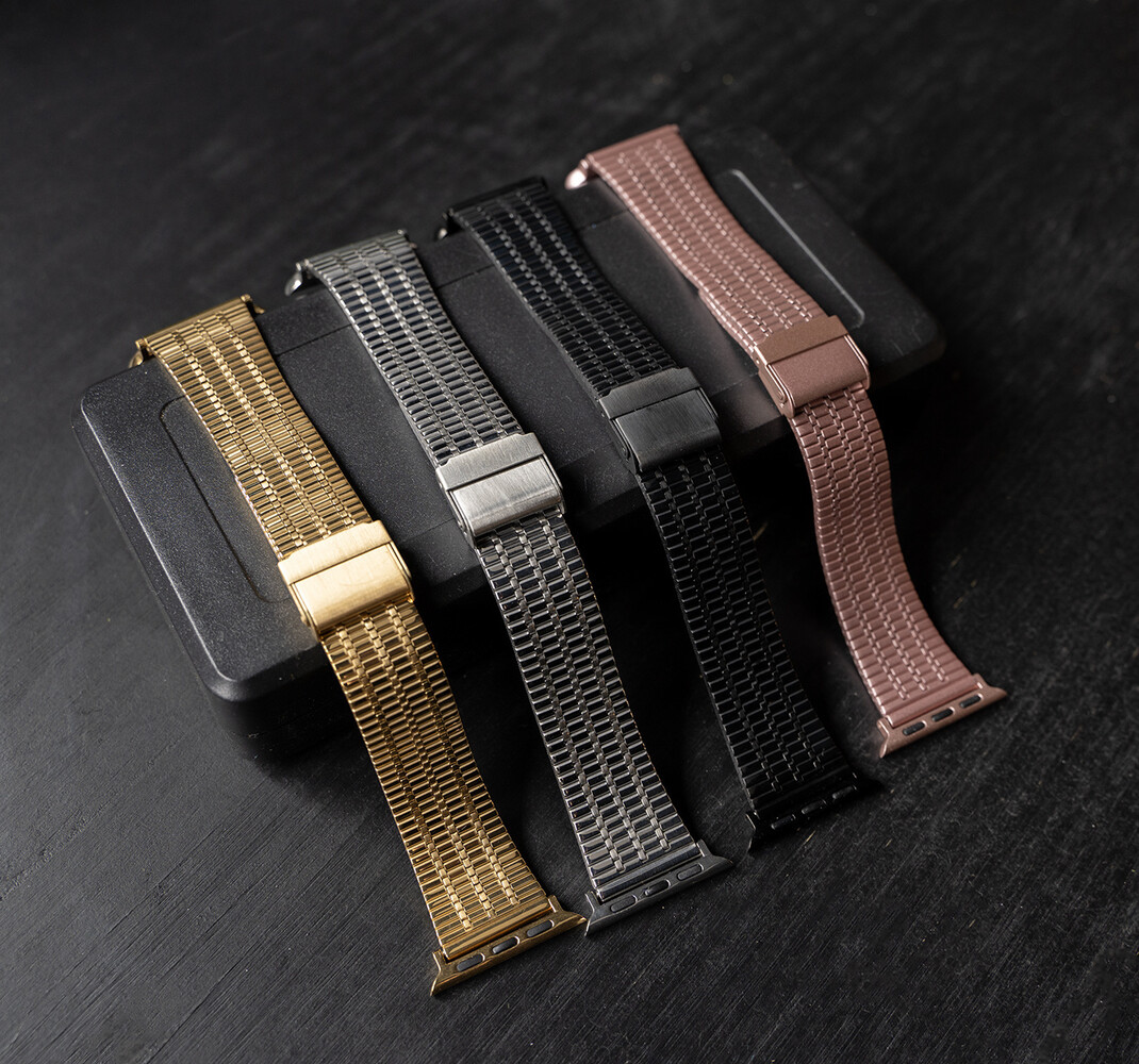Strap-it Strap-it Bracelet acier inoxydable Apple Watch (lumiére stellaire)
