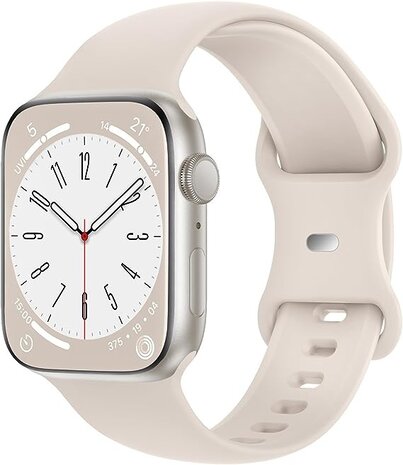 Strap-it Strap-it Bracelet silicone Apple Watch (lumiére stellaire)