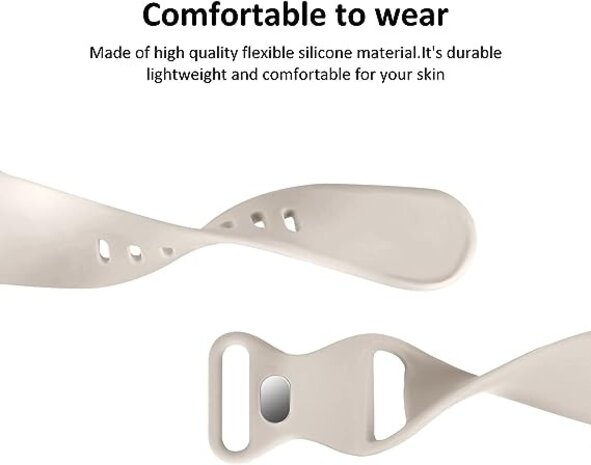 Strap-it Strap-it Bracelet silicone Apple Watch (lumiére stellaire)