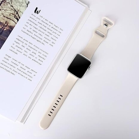 Strap-it Strap-it Bracelet silicone Apple Watch (lumiére stellaire)