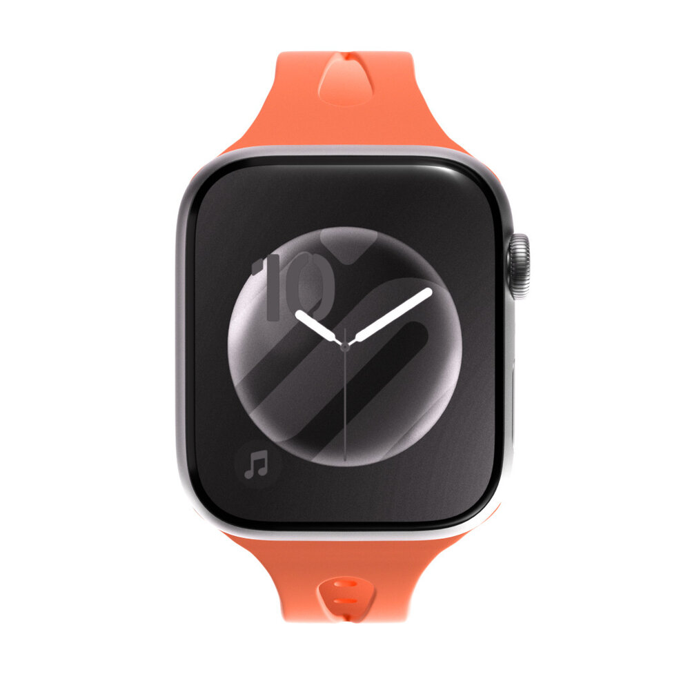 Strap-it Strap-it Bracelet silicone fin Apple Watch (corail)
