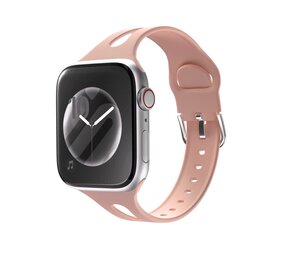 Strap-it Bracelet silicone fin Apple Watch (rose)