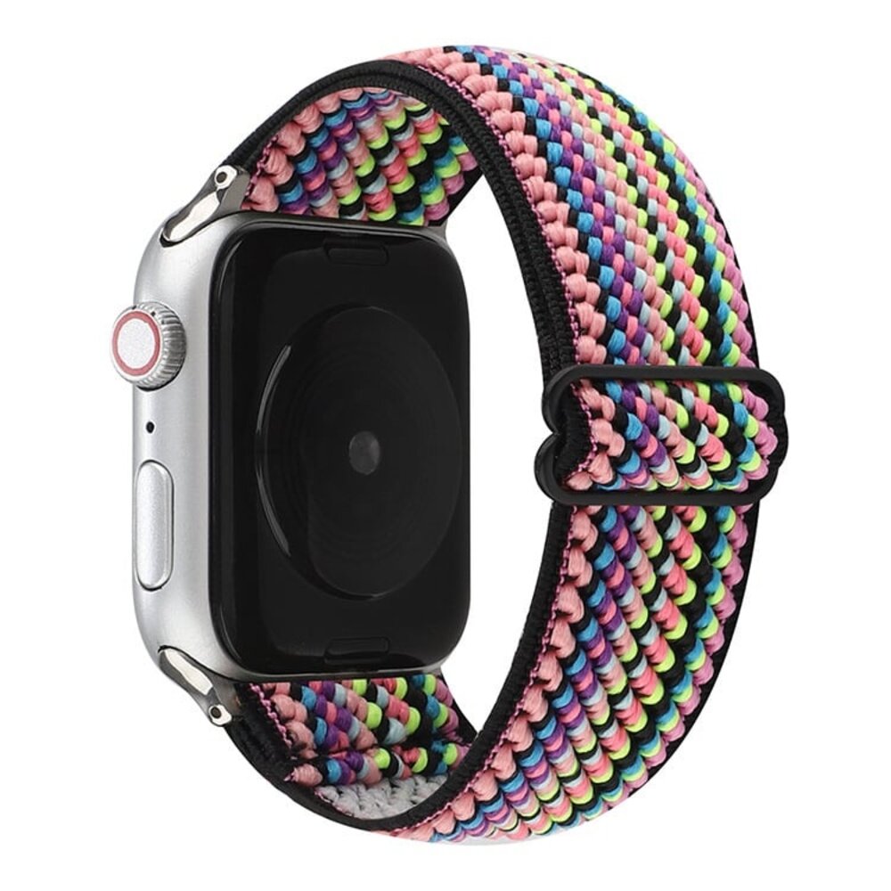 Strap-it Strap-it Bracelet élastique Apple Watch (rayures colorées)