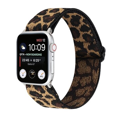 Strap-it Strap-it Bracelet élastique Apple Watch (léopard)