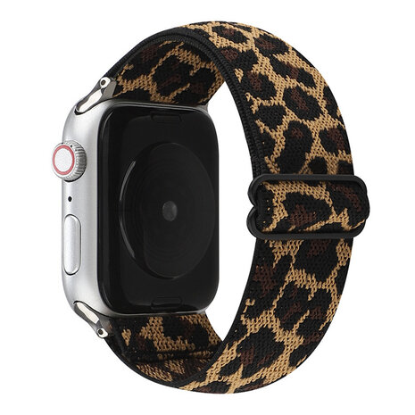 Strap-it Strap-it Bracelet élastique Apple Watch (léopard)