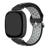 Strap-it Bracelet sport Fitbit Versa 4 (noir/gris)