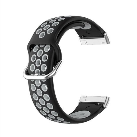 Strap-it Strap-it Bracelet sport Fitbit Versa 4 (noir/gris)