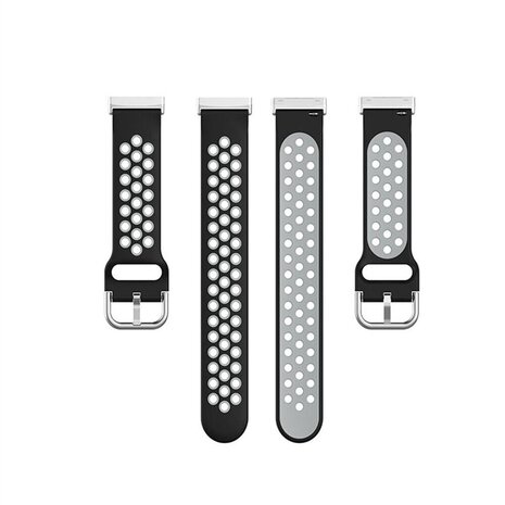Strap-it Strap-it Bracelet sport Fitbit Versa 4 (noir/gris)
