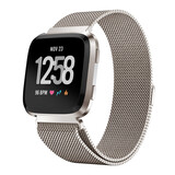 Strap-it Bracelet Milanais Fitbit Versa (lumière stellaire)