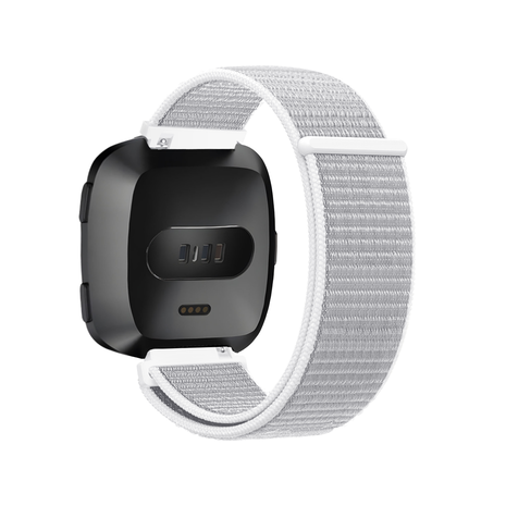 Strap-it Strap-it Bracelet nylon Fitbit Versa (gris clair)