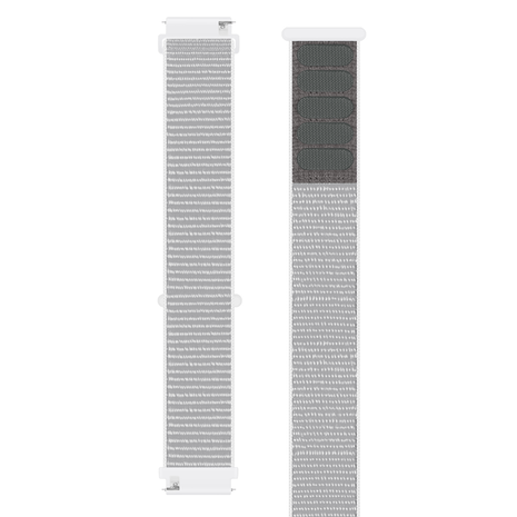 Strap-it Strap-it Bracelet nylon Fitbit Versa (gris clair)