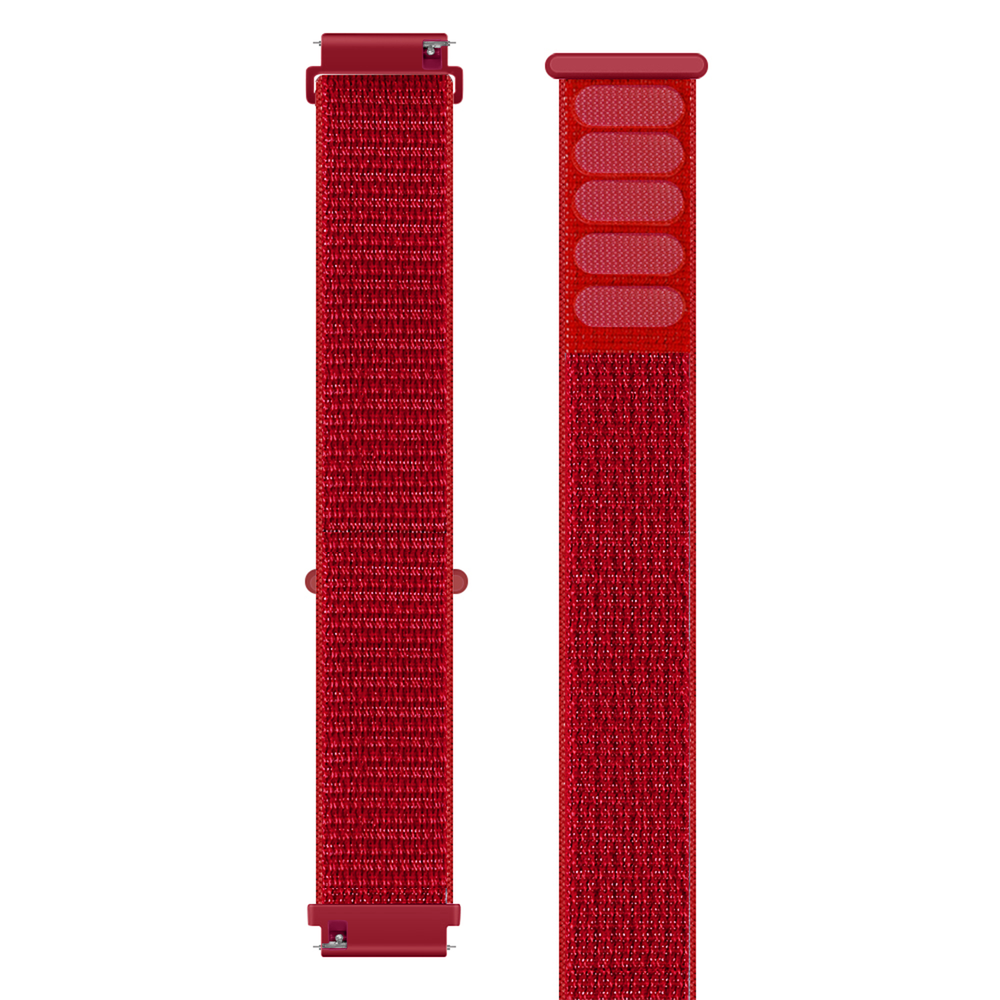 Strap-it Strap-it Bracelet nylon Fitbit Versa (rouge)