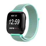 Strap-it Bracelet nylon Fitbit Versa (vert menthe)