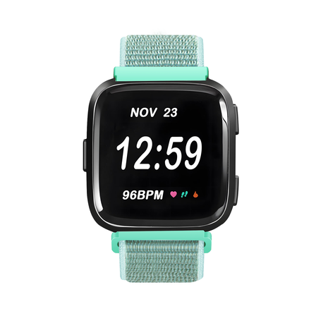 Strap-it Strap-it Bracelet nylon Fitbit Versa (vert menthe)