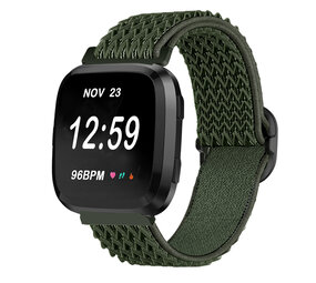 Strap-it Bracelet élastique Fitbit Versa (vert)