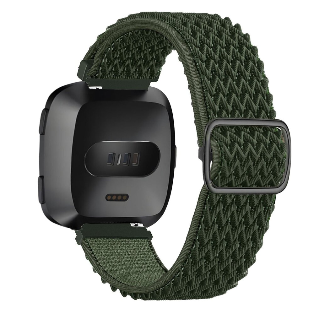Strap-it Strap-it Bracelet élastique Fitbit Versa (vert)