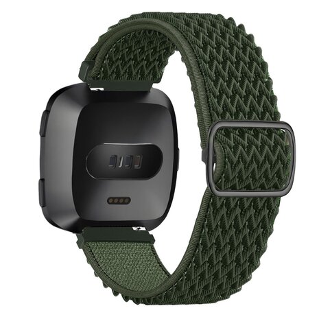 Strap-it Strap-it Bracelet élastique Fitbit Versa (vert)