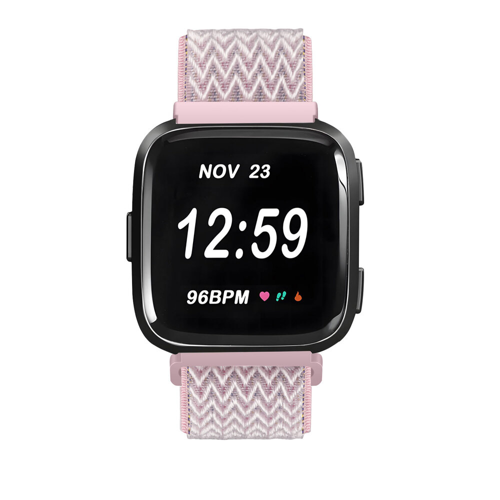 Strap-it Strap-it Bracelet élastique Fitbit Versa (rose)
